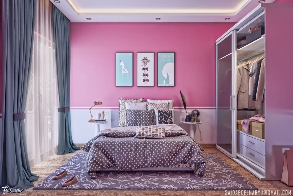 What Color Curtains Go With Pink Walls